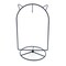 Black Cat Hanging Photo Picture Frame and Metal Ornament Stand 9.25 Inches